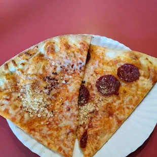2 slices w Drink - $6.50 after tax.