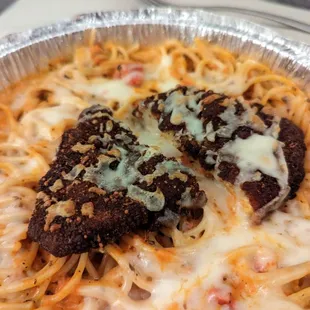 Chicken Parmigiana - Burnt dry chicken - not their best work today