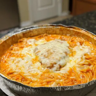 Chicken Parmigiana - sauce is so tasty!