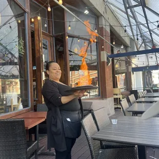 Opa Saganaki