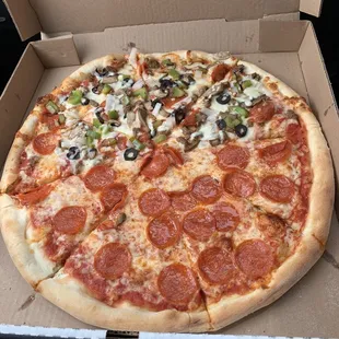 a pizza in a box