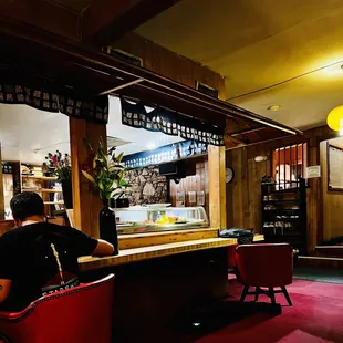 a man sitting at the bar