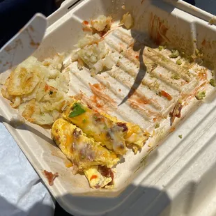So good.  This was the three egg omelet. Awesome