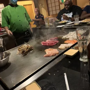 On the Hibachi Grill