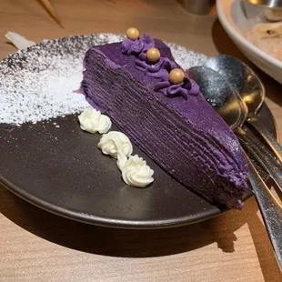 Ube Mille Crepe Cake