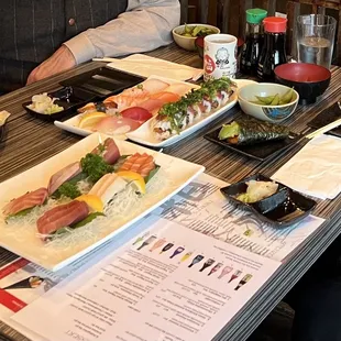 sashimi, sushi, food, sushi and sashimi