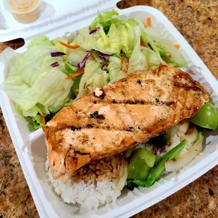 Salmon teriyaki