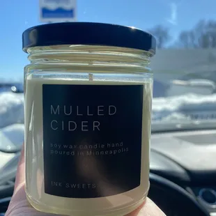 They have a small selection of other items such as candles, granola, nut butters, ect! This is the perfect fall scent!