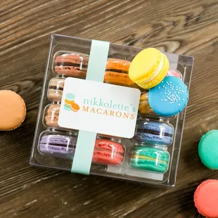 a box of macarons