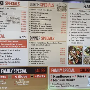 Menu as of January 6, 2022