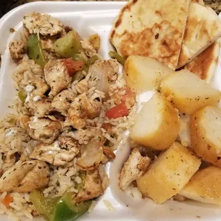 Chicken kabob plate