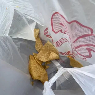 This is what you get for a side of chips To go