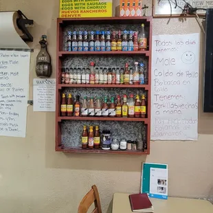 Hot Sauce display