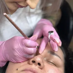 Come visit Bree eyelash and microblading master