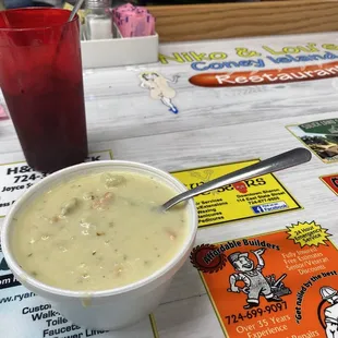 Potato dumpling soup