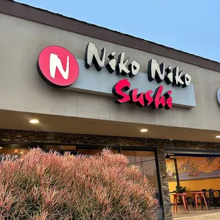 the front of the restaurant