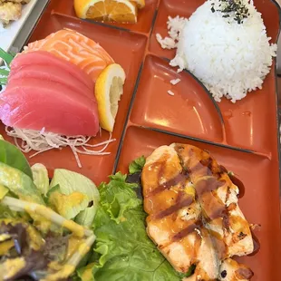 a variety of food items