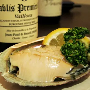 Abalone sashimi