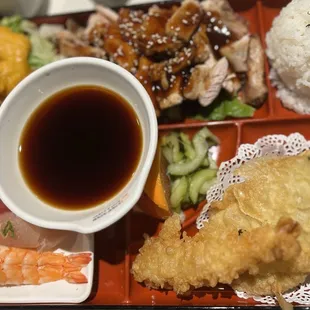 Chicken teriyaki bento box