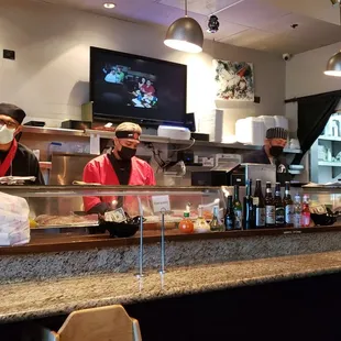 Where all the magic of sushi making takes place...