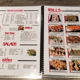 Inside menu