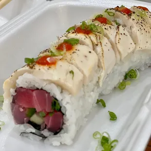 Geisha*, no spicy tuna, no ponzu, sub regular tuna