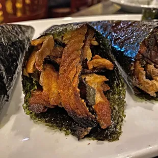 Salmon Skin Hand Roll