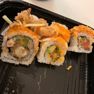 Orange and White Special Roll