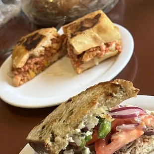 Stromboli and chicken Santorini