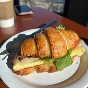 Sausage Sausage Cheddar Egg Croissant
