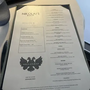 Menu at august 2024