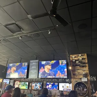 TV's in bar / dining area