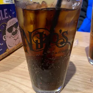 A cold Diet Coke before my meal