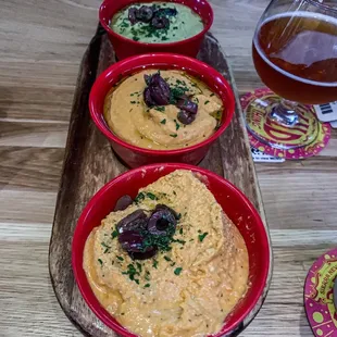 Hummus sampler