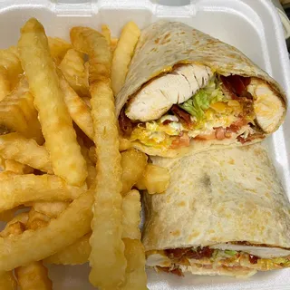 Buffalo chicken wrap