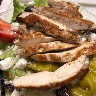 Greek Salad with Grilled Chicken or Gyro