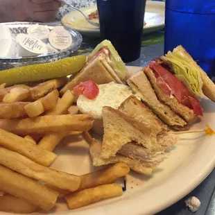 chicken club sandwich.