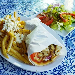 Special: Halibut Gyro Combo