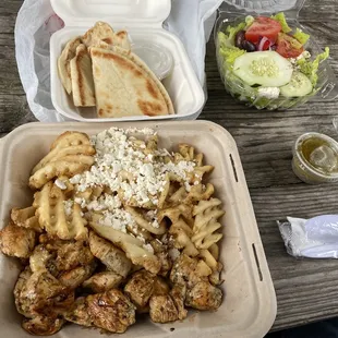 Chicken Souvlaki Plate