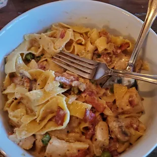 Chicken and Mushroom Carbonara