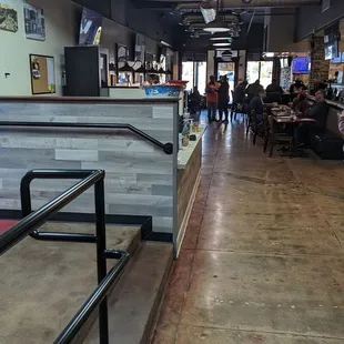 Photo taken from the cashier counter to the front.