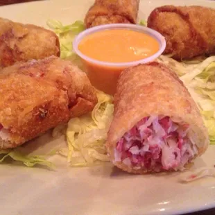 Try the corned beef and sauerkraut won tons... Fusion foodie stuff in a less than expected locale....