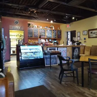 Front bar area.  Inside is small but nice