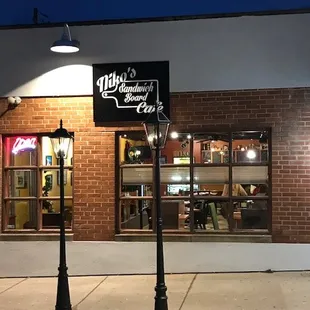 Front of the restaurant.