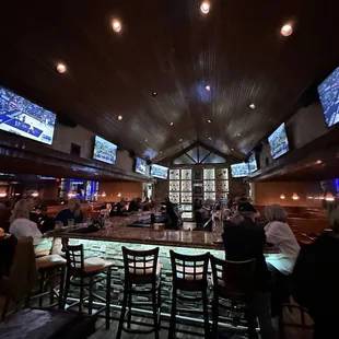 people sitting at the bar