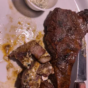 Black and Blue steak