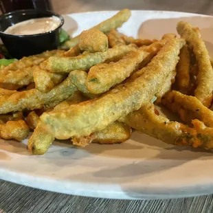 Awesome fried green beans