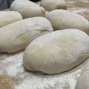 Our dough is made fresh every day.