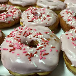 Coming in February for Valentines Day Strawberry iced raised