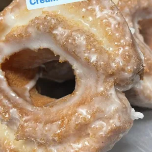 Tomorrow&apos;s special: Glazed Sour cream cake donuts. We open at 5:30 am!